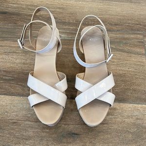 Castañer nude sandal wedge size 40